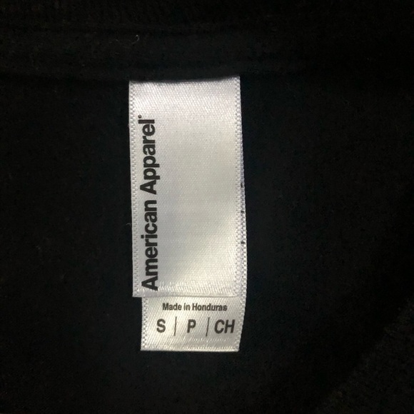 American Apparel BOSSY AS HELL Black T-Shirt Sleeve Small - Picture 5 of 5